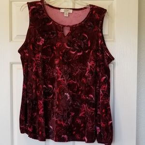 L Vintage America Cold Shoulder Top